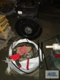 METAL BANDING MACHINE WITH ROLLS OF BANDING