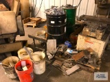 ALUMINUM AND STEEL DROP OFFS ONLY IN BARRELS, BUCKETS, BOXES ON FLOOR. MACHINE NOT INCLUDED.