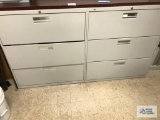 (2) THREE DRAWER LATERAL FILES