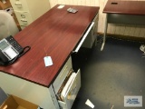 (2) DESKS, TABLES, CHAIR. CONTENTS AND PHONE ARE NOT INCLUDED