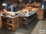 TOOLING, BLADES, ETC. ON THREE TABLES