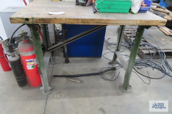 WOOD TOP WORK BENCH