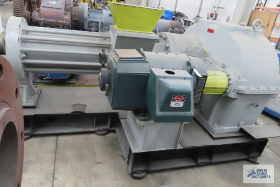 KOBELCO 12" HOT FEED EXTRUDER WITH 38:1 LUFKIN GEAR REDUCER