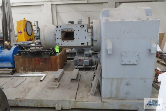 MONSANTO 200mm HEAVY DUTY GEAR REDUCER AND FEED SECTION. 3 TOTAL PIECES/SECTIONS.