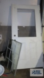 Entry door with frame, 79-in x 35.5-in