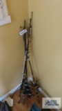 Variety of fishing poles