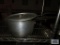 Large commercial saucepans with one lid