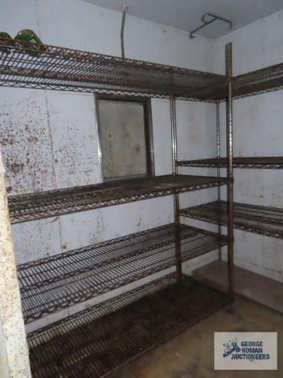 (1) Free-standing wire rack and (3) connected wire racks