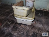 Bus tubs and cutting board