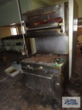 U.S. Range commercial gas flat grill with broiler