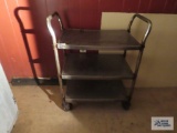 Stainless steel roll about bus cart