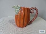Pumpkin pitcher. 8-1/2