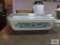 Pyrex 2 quart Horizon Blue refrigerator container