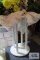 Formica top pedestal accent table