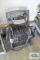 Hose reel with no kink style hose and sprayer