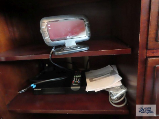 Samsung DVD player and digital clock