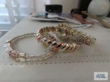Three decorative bracelets