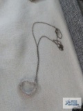 925 necklace with heart pendant