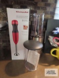 Cooks power blender, Kitchenaid hand blender with accessories.