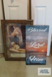 Two religious decorative wall hangings. No shipping!