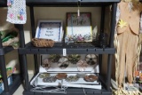 Decorative wall hangings, inspirational wall hangings, woven basket, candle sconces, etc
