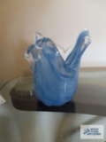Murano White Cristal vase, made in Italy