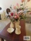 Lenox vases, candy dish, and candle holder