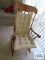 Maple rocker with cushions by Tell City Chair Co.