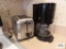 Hamilton Beach two slice toaster and Braun coffee maker