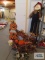 Halloween and Thanksgiving decorations including 4 ft tall scarecrow