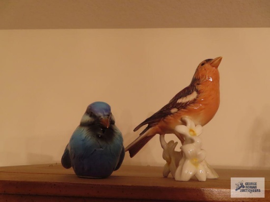 Two Goebel bird figurines