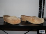 Handmade wooden shoes
