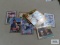 Various baseball cards in plastic sleeves