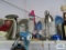 Seven assorted desk lamps