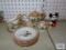 Walt Disney, Mickey Mousefigurine and Mickey Mouse miniature teapot, creamer, sugar, cups and