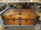 Wood steamer trunk