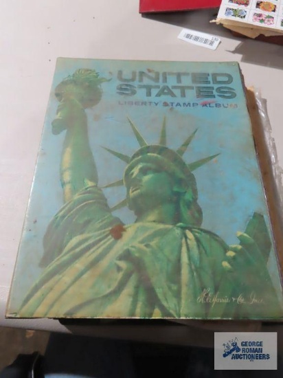 United States Liberty stamp album. not complete
