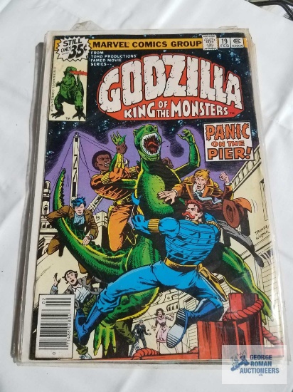 Five Godzilla comic books