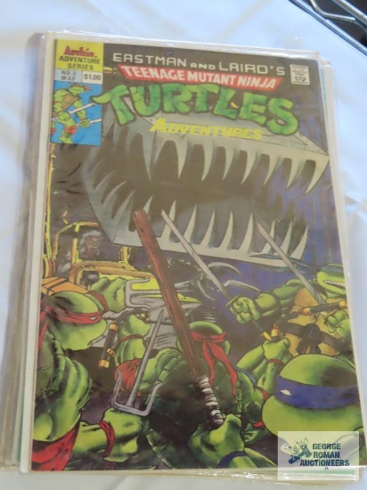 Seven Teenage Mutant Ninja Turtles comic books