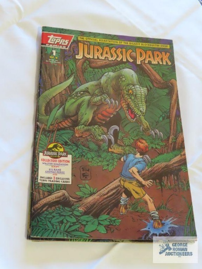 Four Jurassic Park comic books