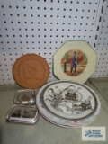 Decorative plates and paper weights