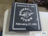 1991 Desert Storm card binder with cards
