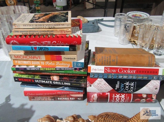 Variety of cookbooks