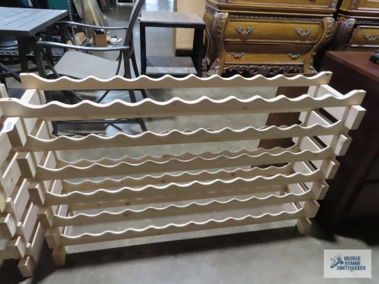 Wood wine rack