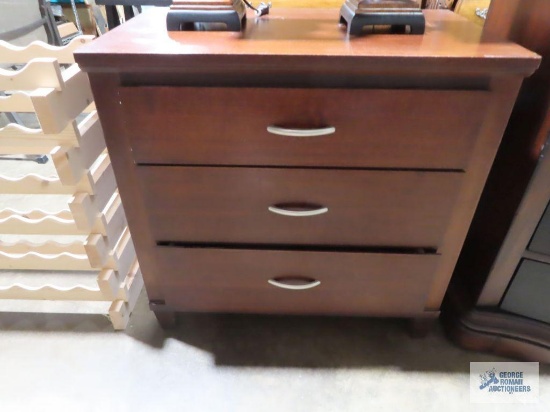 Broyhill three drawer nightstand