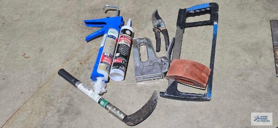 Caulk, stapler, etc.