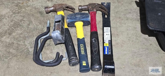 Estwing small sledgehammer, hammers, prybar, rasp, etc.