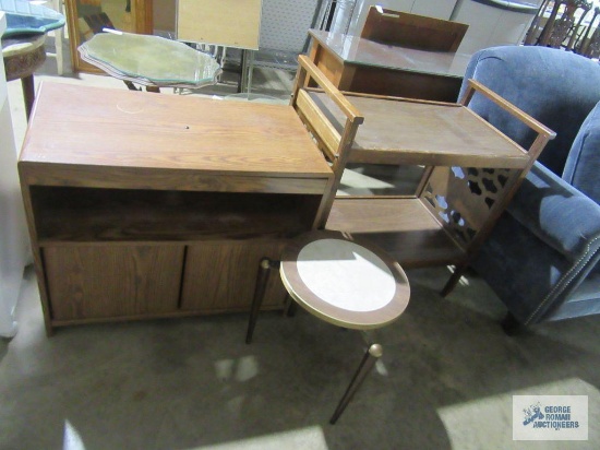 Microwave stand, TV stand, and small accent table