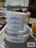 Corning Ware Cornflower casseroles