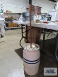 5 gallon butter churn, repaired chip on top